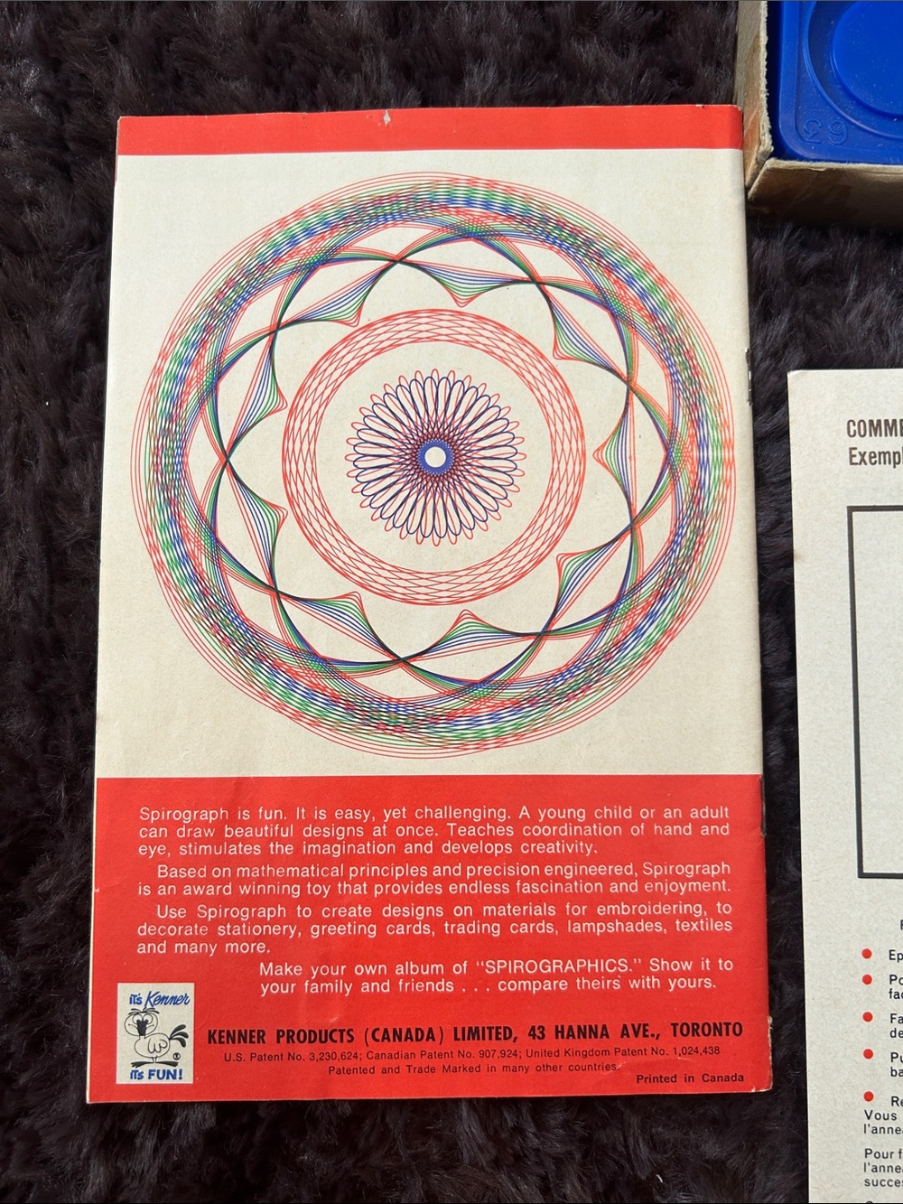 Kenner Spirograph Drawing Set – Red Pattern Designer 1968 - Picture 6 of 8